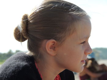 Close-up portrait of a girl