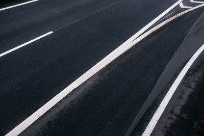 View from above on road