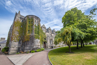 Panoramic view of temple against sky