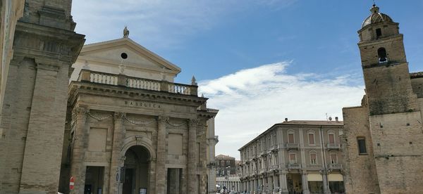 Low angle view of historic building against sky