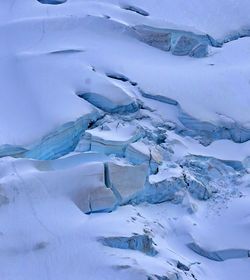 Full frame of a glacier