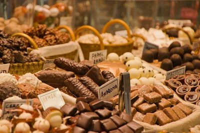 Full frame shot of food for sale