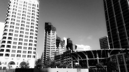 Low angle view of modern buildings