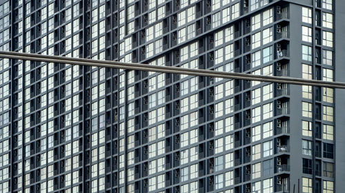 Low angle view of modern building in city