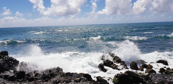 Scenic view of sea against sky