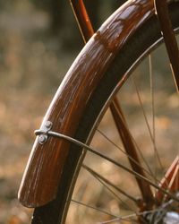 Close-up of bicycle