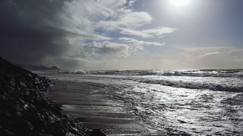 Scenic view of sea against sky