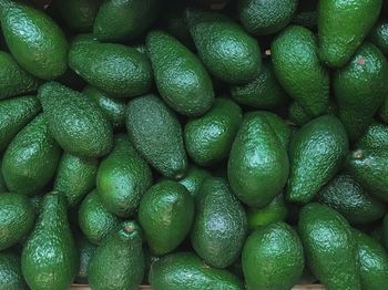 Full frame shot of avocados 