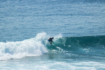 Man surfing in sea