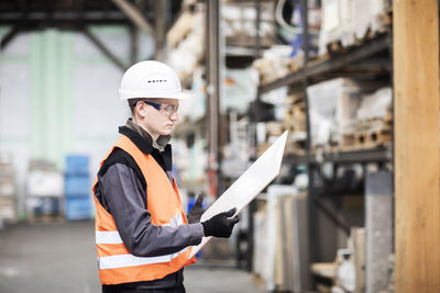 Man working at construction site