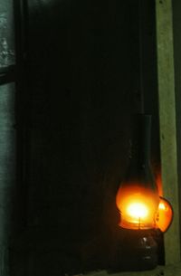 Close-up of illuminated lamp