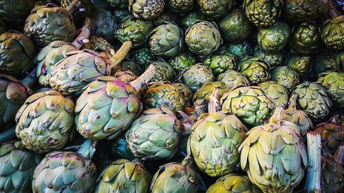 Full frame shot of vegetables for sale in market