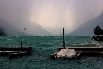 Scenic view of sea against sky