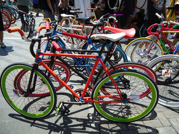 Bicycle parked bicycles