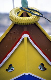 Tire on boat