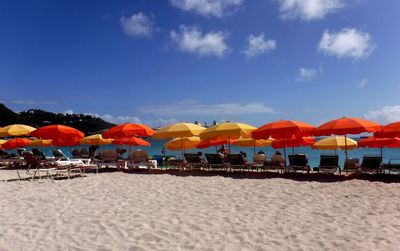 Canopies on beach