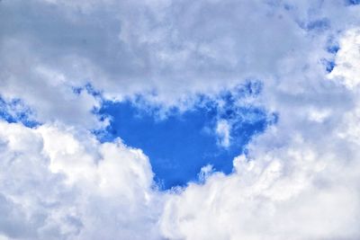 Low angle view of clouds in sky