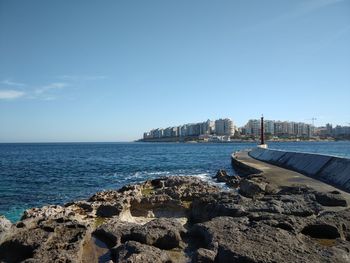 Scenic view of sea against sky