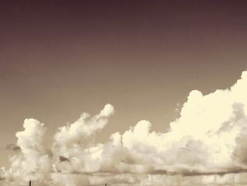 Low angle view of clouds in sky