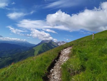 Scenic view of landscape against sky