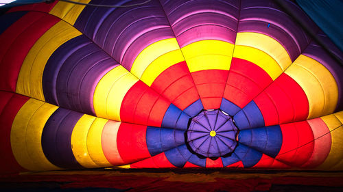 Full frame shot of hot air balloon