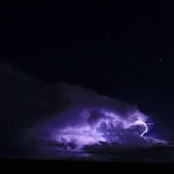 Scenic view of sky at night