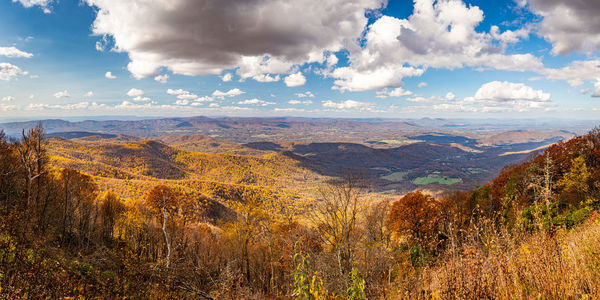 Panoramic view of landscape against sky
