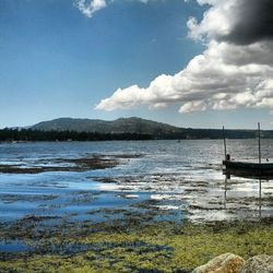 Scenic view of calm lake