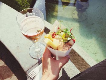 Close-up of food on table