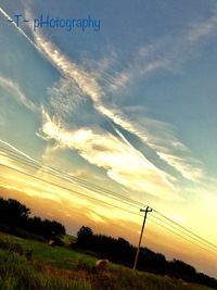 Scenic view of sky at sunset