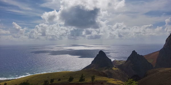 Panoramic view of sea against sky