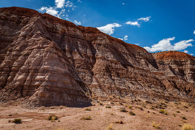 Scenic view of rocky mountains against sky