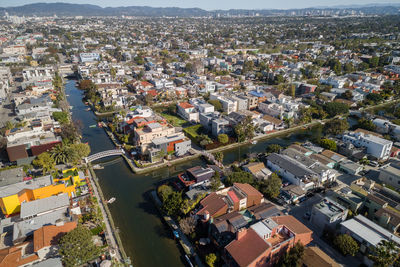 Venice canals in california. the venice canal historic district is a district in the venice 