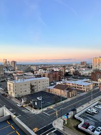 Lovely high angle view of cityscape against sky