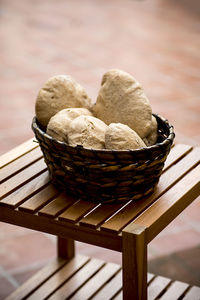 Close-up of cookies on table