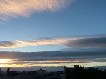 Scenic view of sky during sunset