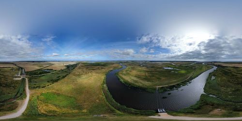 Scenic view of landscape against sky