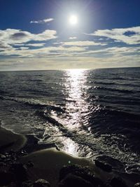 Scenic view of sea against sky