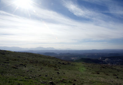 Scenic view of landscape against sky