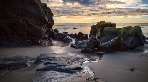 Rocks on beach