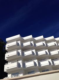 Low angle view of building against clear sky