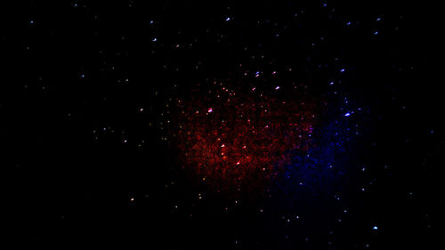 Low angle view of star field against sky at night