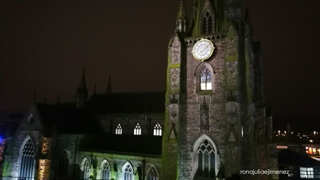 HIGH ANGLE VIEW OF CLOCK TOWER