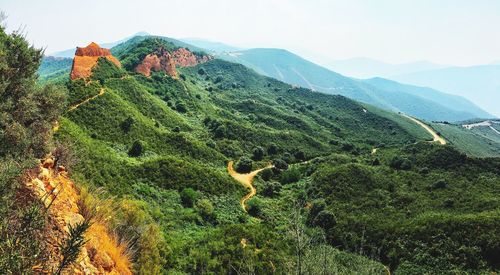 Scenic view of mountains