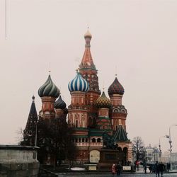 St basils cathedral against sky during rainy season