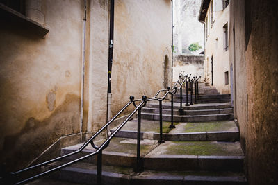 Staircase leading towards old building