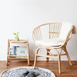 Chairs and table against wall at home