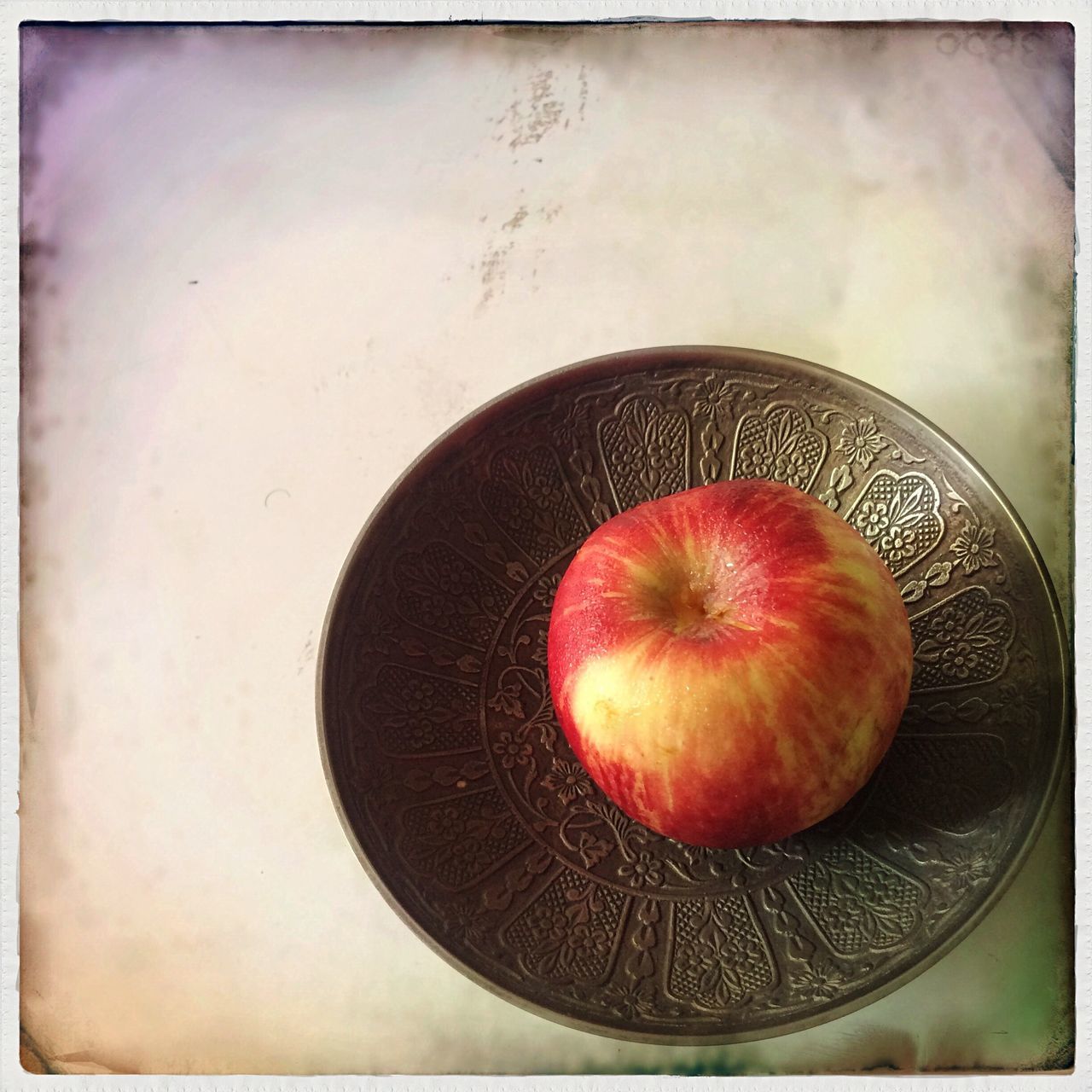 food and drink, indoors, still life, table, transfer print, fruit, food, freshness, healthy eating, close-up, auto post production filter, red, drink, no people, high angle view, directly above, refreshment, bowl, sweet food, plate