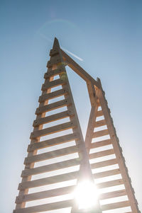 Low angle view of building against clear sky