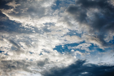 Low angle view of clouds in sky